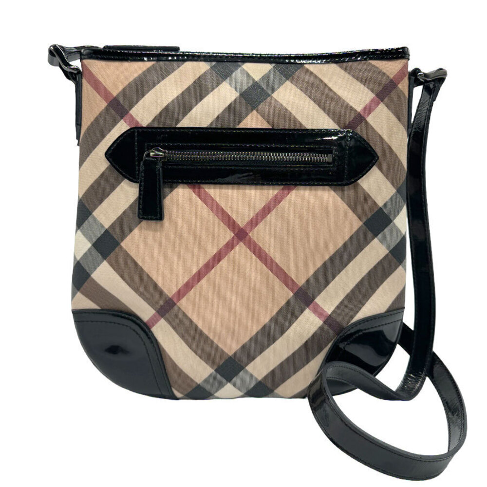 Burberry bag patent crossbody black leather Tan Beige shoulder - Picture 2 of 4